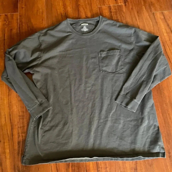 Duluth Trading Company Mens Longtail T shirt Sz 2XL Workwear pocket heavyweight - Picture 1 of 6